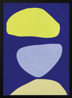 Abstract Forms Blue and yellow