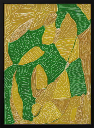 Gold and green abstract