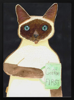 Coffee Cat 2 Siamese