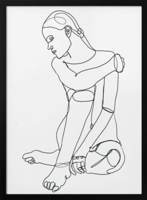 Line Drawing of Woman III